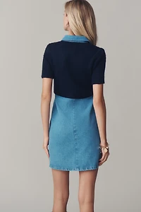 Pilcro Denim Sweater Shirt Dress