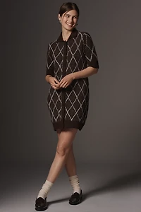 By Anthropologie Short-Sleeve Sweater Shift Dress