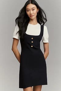 Maeve Twofer Double-Breasted Mini Dress