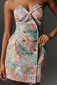 Maeve Strapless Blazer Shift Mini Dress