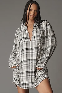 The Keira Long-Sleeve Mini Dress by Pilcro