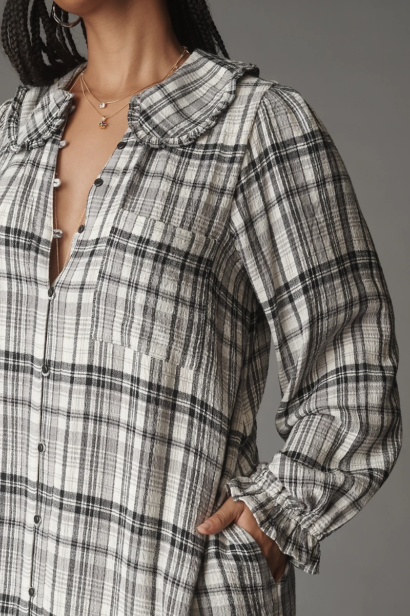 The Keira Long-Sleeve Mini Dress by Pilcro