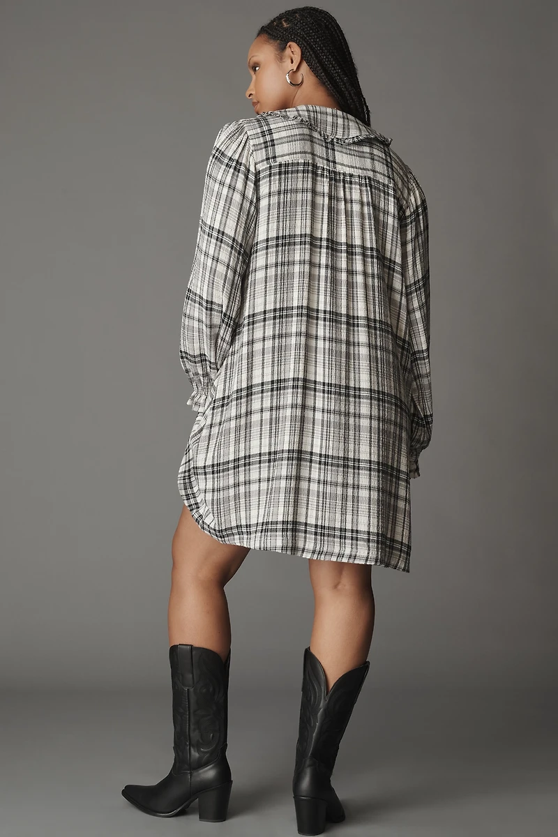 The Keira Long-Sleeve Mini Dress by Pilcro