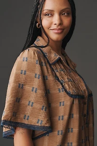Pilcro Short-Sleeve Tunic Shirt Dress