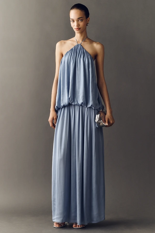 anthropologie halter maxi dresses Halter Maxi Dress by Anthropologie in Brown, Size: 14
