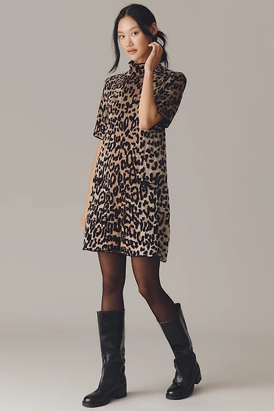 The Annalise Mock-Neck Chenille Sweater Mini Dress by Maeve