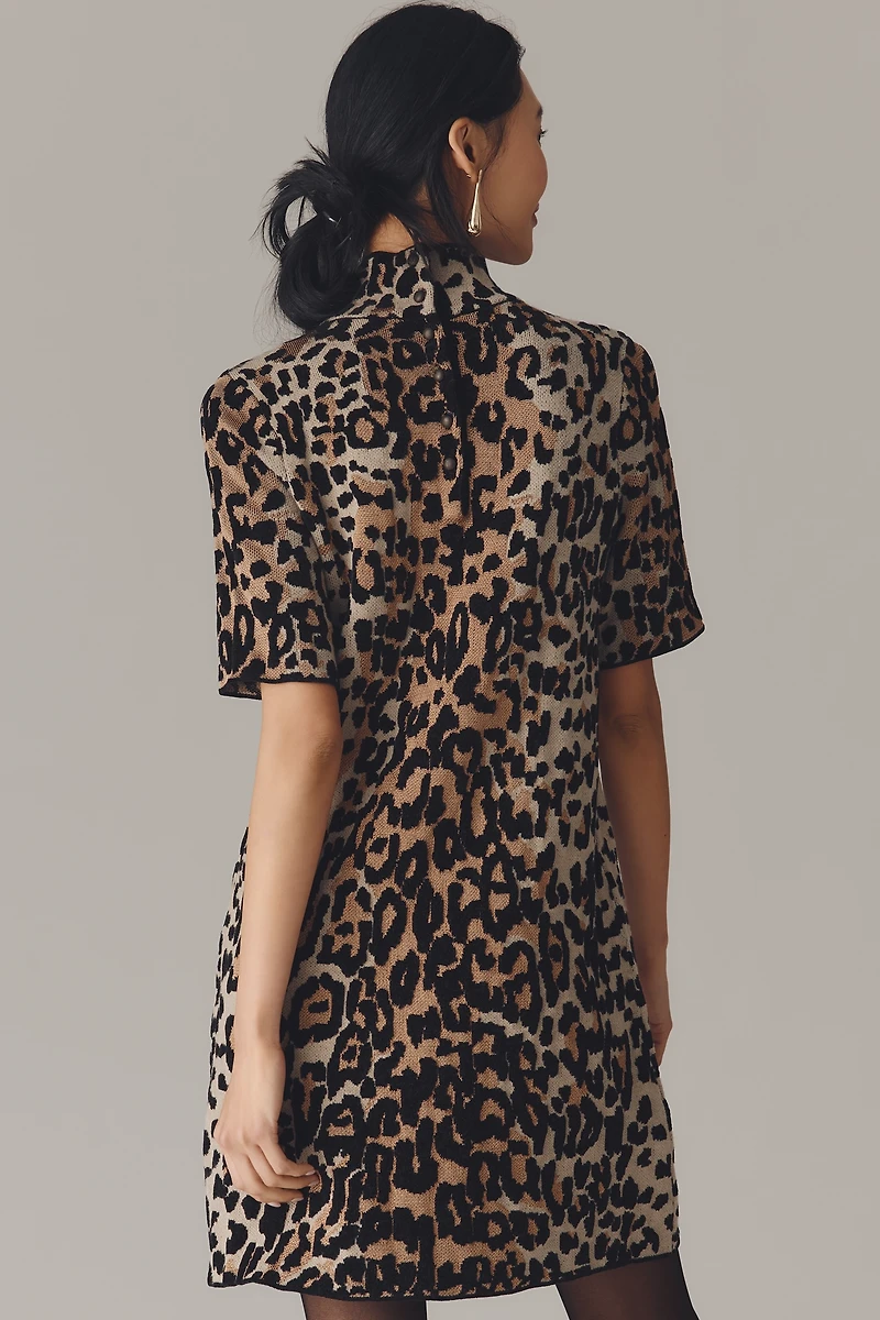 The Annalise Mock-Neck Chenille Sweater Mini Dress by Maeve