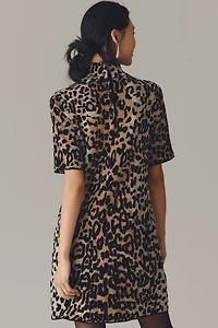 The Annalise Mock-Neck Chenille Sweater Mini Dress by Maeve