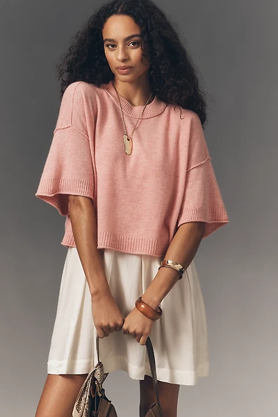 The Goldie Wool Cashmere Twofer Mini Dress