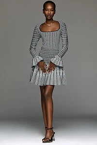 By Anthropologie Scoop-Neck Half-Sleeve Mini Dress