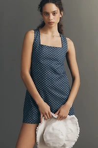 Sunday Ritual Dahlia Sleeveless Square-Neck Mini Dress