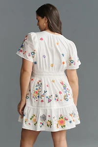 The Somerset Embroidered Mini Dress