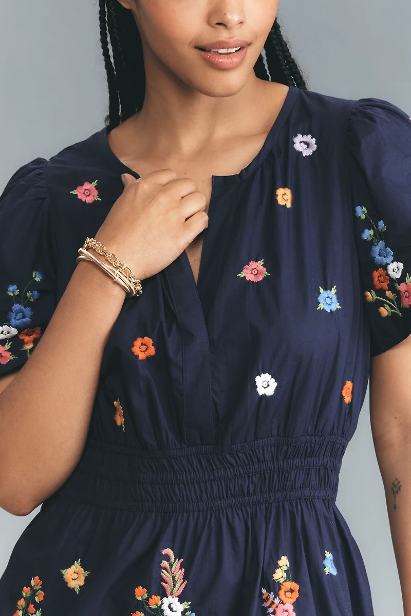 The Somerset Embroidered Mini Dress
