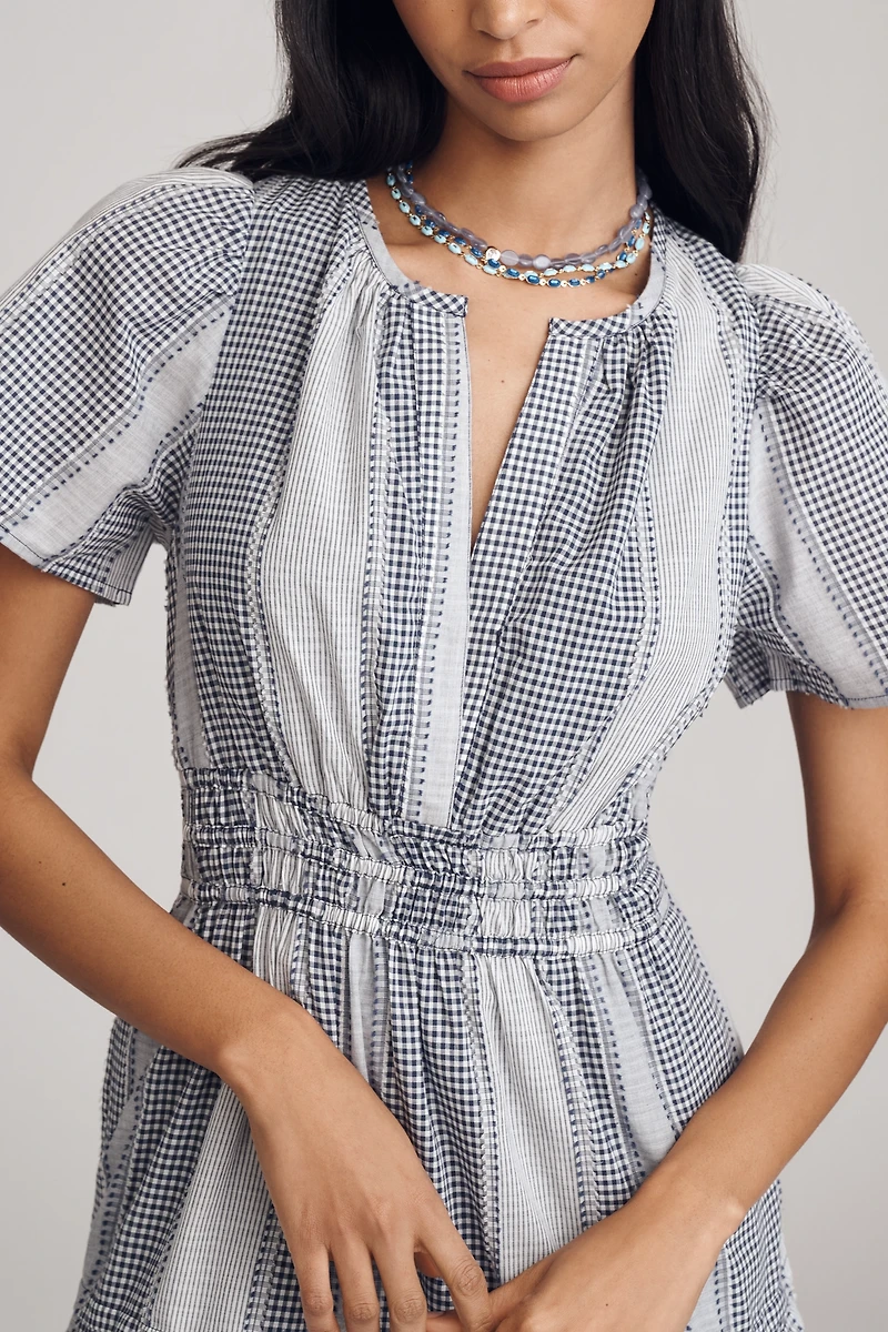 The Somerset Gingham Mini Dress