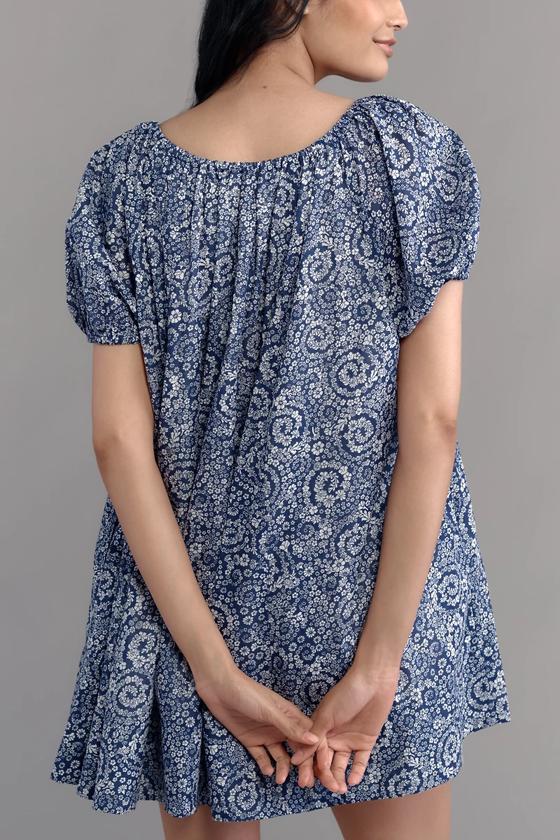 Maeve Scoop-Neck Mini Swing Dress