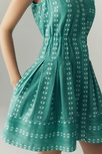 Maeve Sleeveless V-Neck Fit & Flare Shirtdress