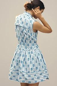 Maeve Sleeveless V-Neck Fit & Flare Shirtdress