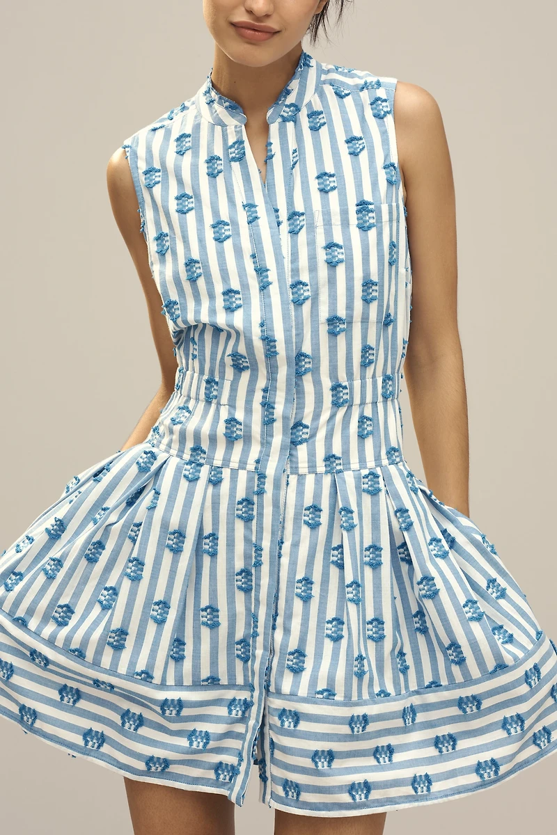 Maeve Sleeveless V-Neck Fit & Flare Shirtdress