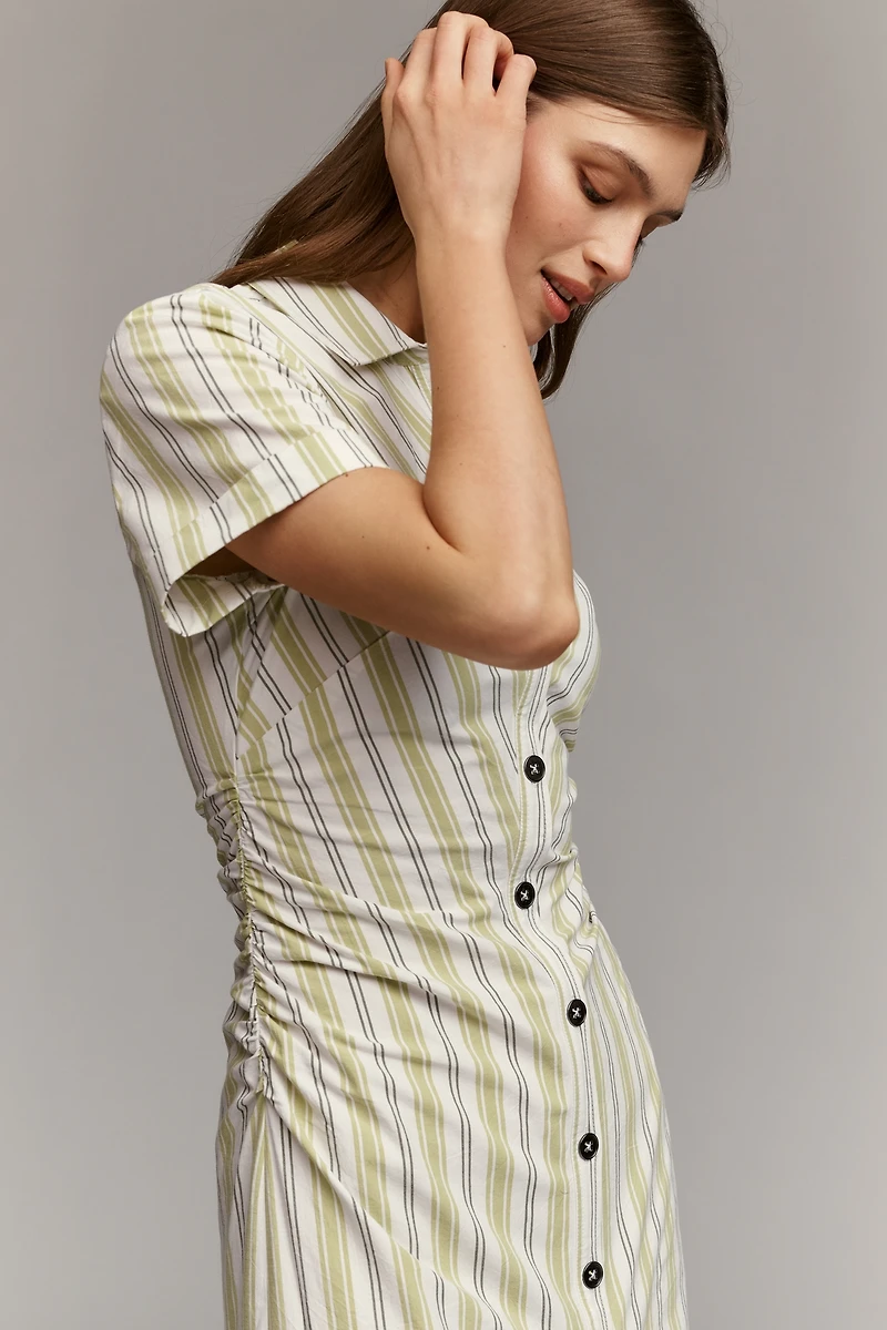 The Greer Midi Shirt Dress by Pilcro