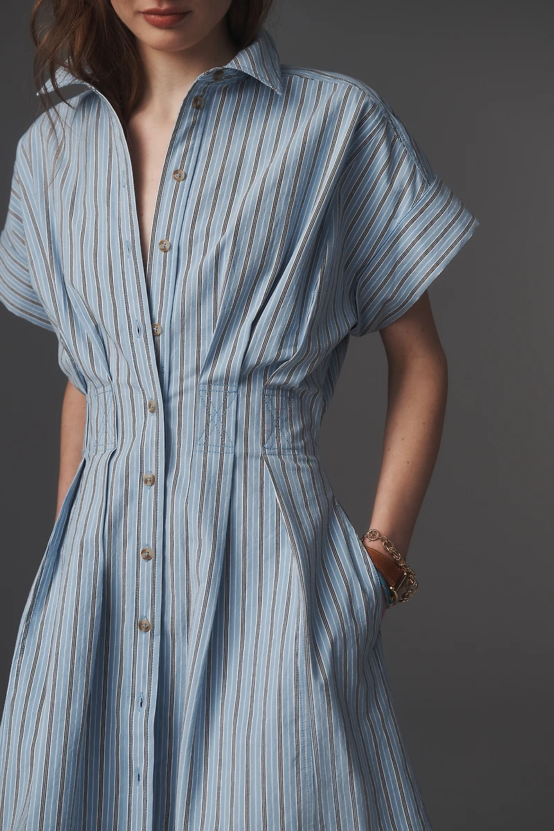 Pilcro Bobbi Short-Sleeve Waisted Dress