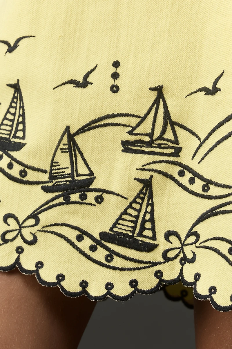 Maeve Sail Away Sleeveless Mini Dress