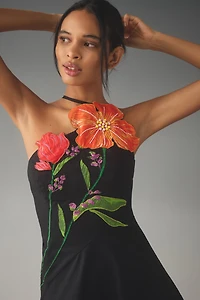 Yukiko Noritake x Anthropologie Asymmetric Floral Midi Dress