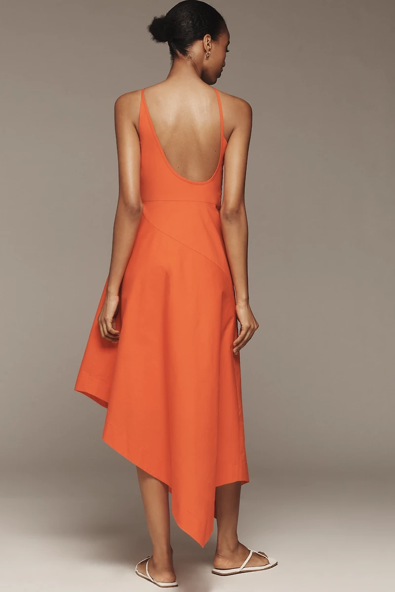 Yukiko Noritake x Anthropologie Asymmetric Floral Midi Dress