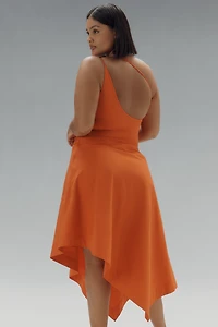 Yukiko Noritake x Anthropologie Asymmetric Floral Midi Dress