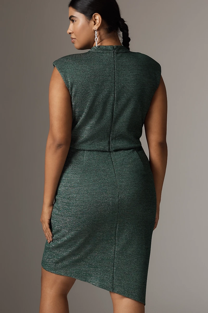 Adrianna Papell Sleeveless Knit Ruched Mini Dress