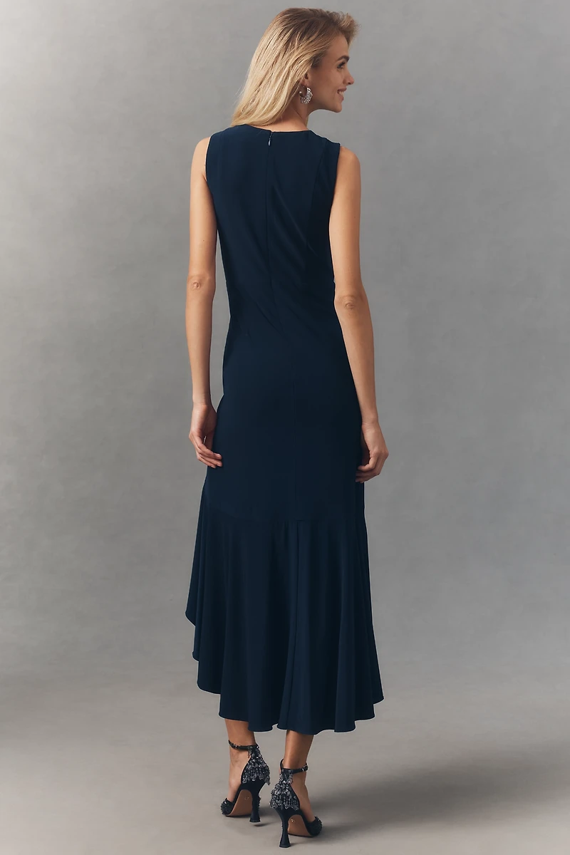 Adrianna Papell Petite Sleeveless V-Neck Midi Dress