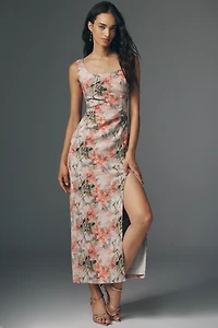 Adrianna Papell Petite Sleeveless Metallic Maxi Dress