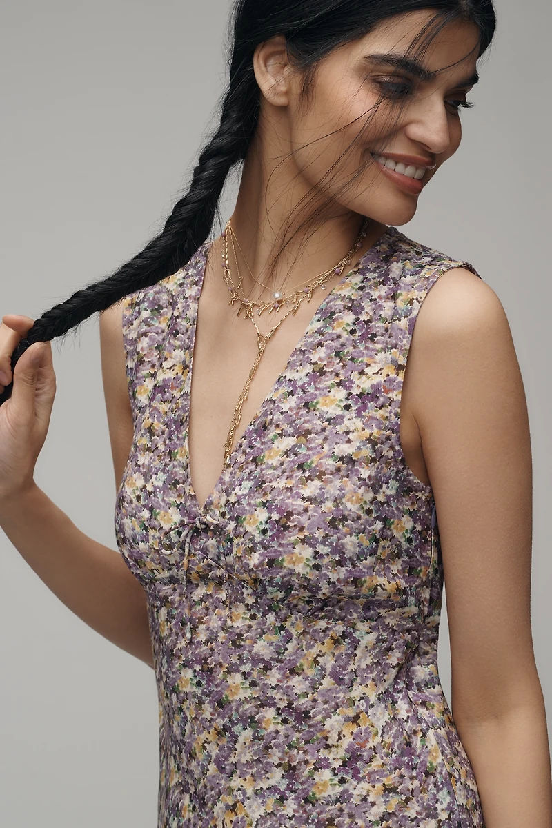 Faithfull V-Neck Sleeveless Mini Dress