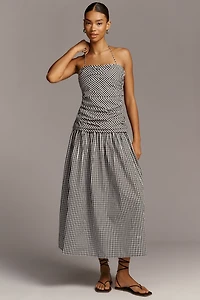 Faithfull The Brand Cotton Vento Drop-Waist Midi Dress