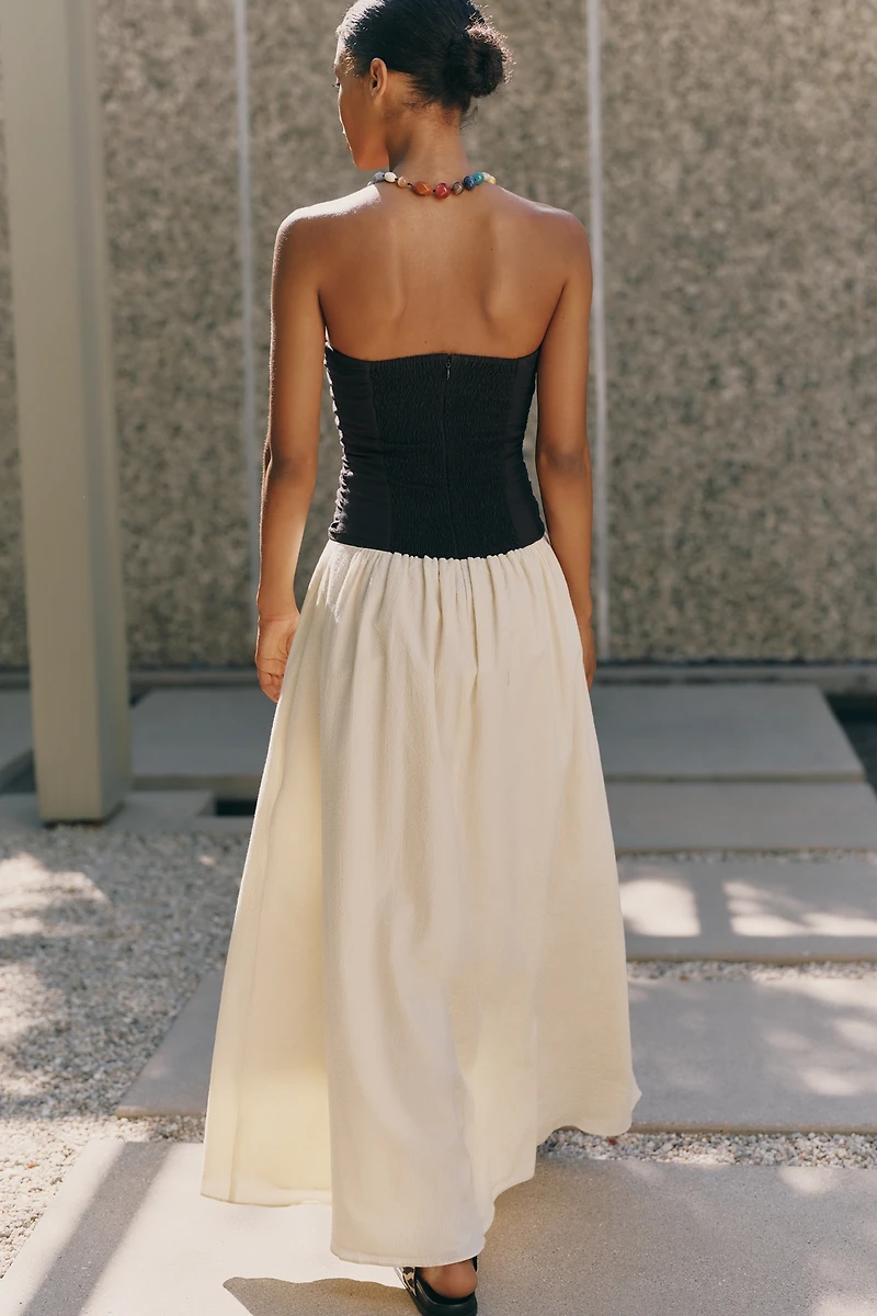 Faithfull Sant Roc Strapless Midi Dress