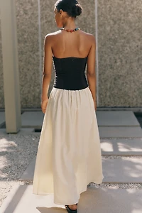Faithfull Sant Roc Strapless Midi Dress