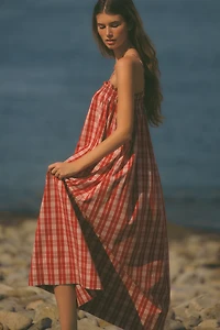 Faithfull Greta 100% Cotton Midi Dress