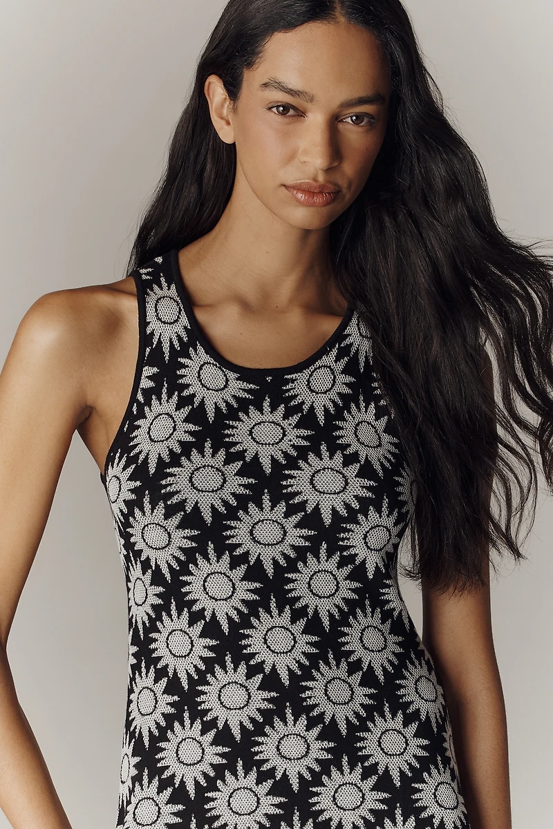 Chinti & Parker Cotton Hanky-Hem Midi Dress