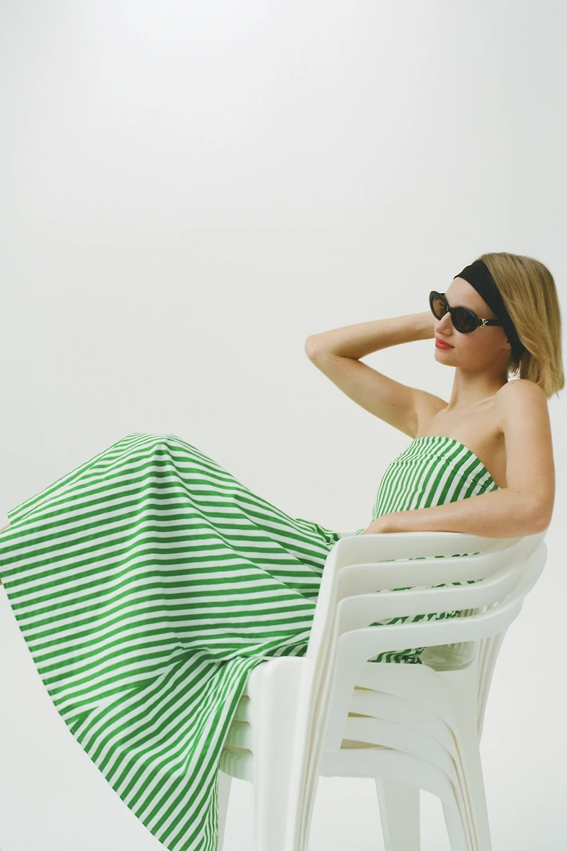 Love Wednesday Strapless Midi Dress