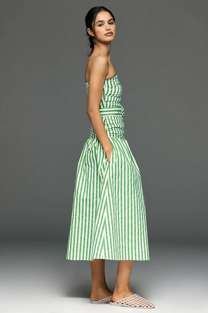 Love Wednesday Strapless Midi Dress