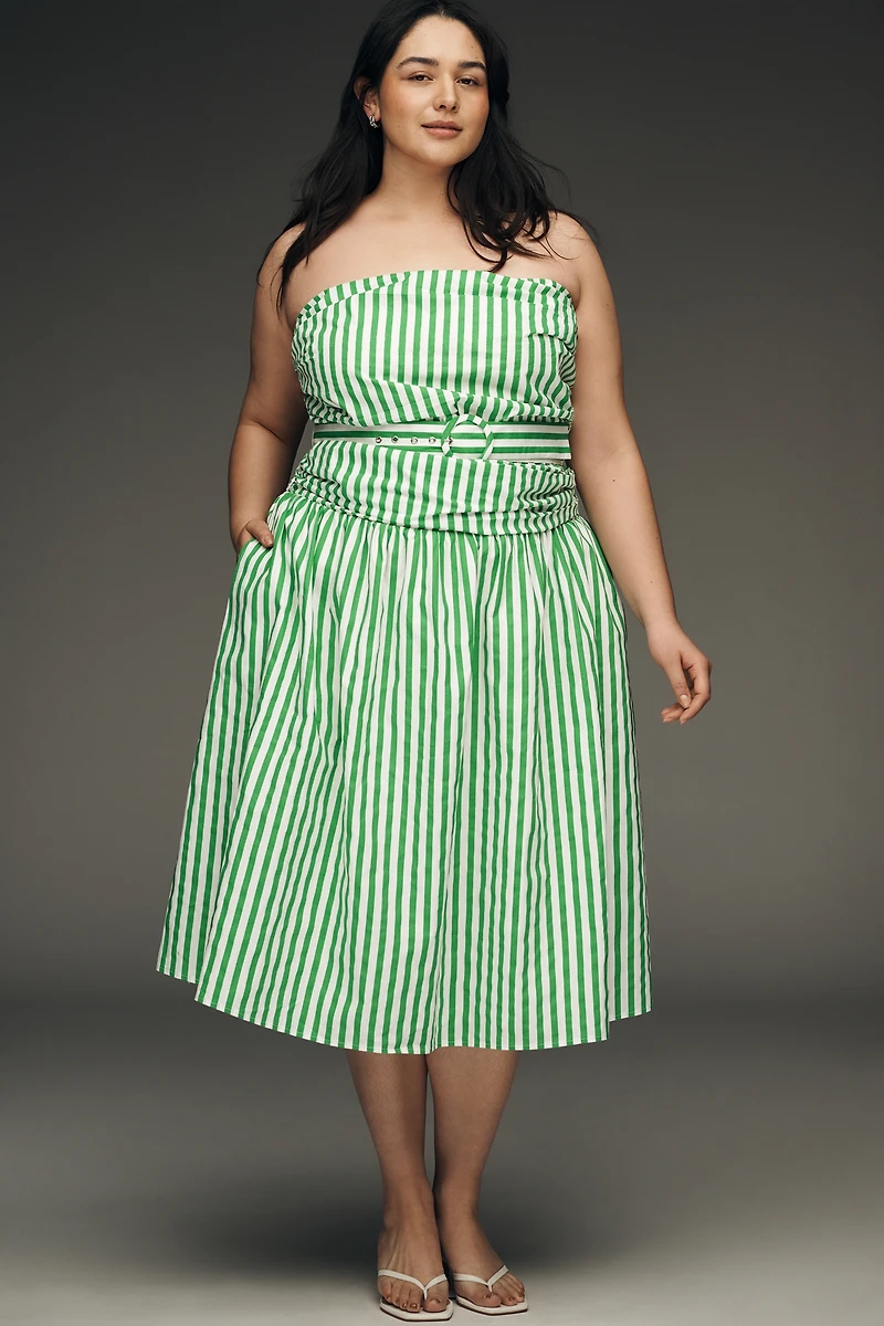 Love Wednesday Strapless Midi Dress