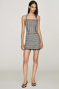 Elevator Disco Moonlight Halter Mini Dress