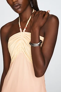 Elevator Disco Star Night Halter Midi Dress
