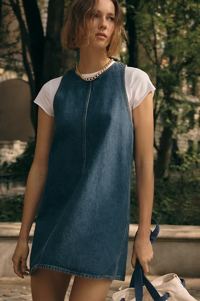 AGOLDE Harriet Cotton Denim Mini Dress