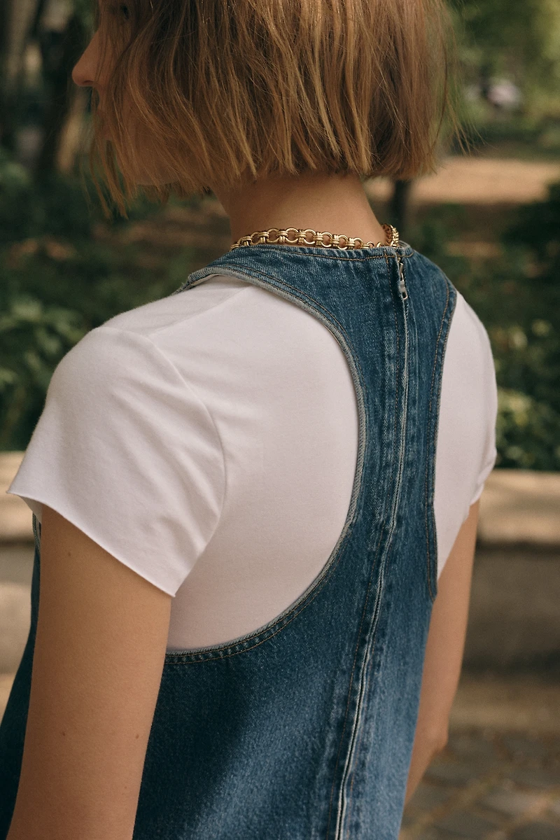 AGOLDE Harriet Cotton Denim Mini Dress