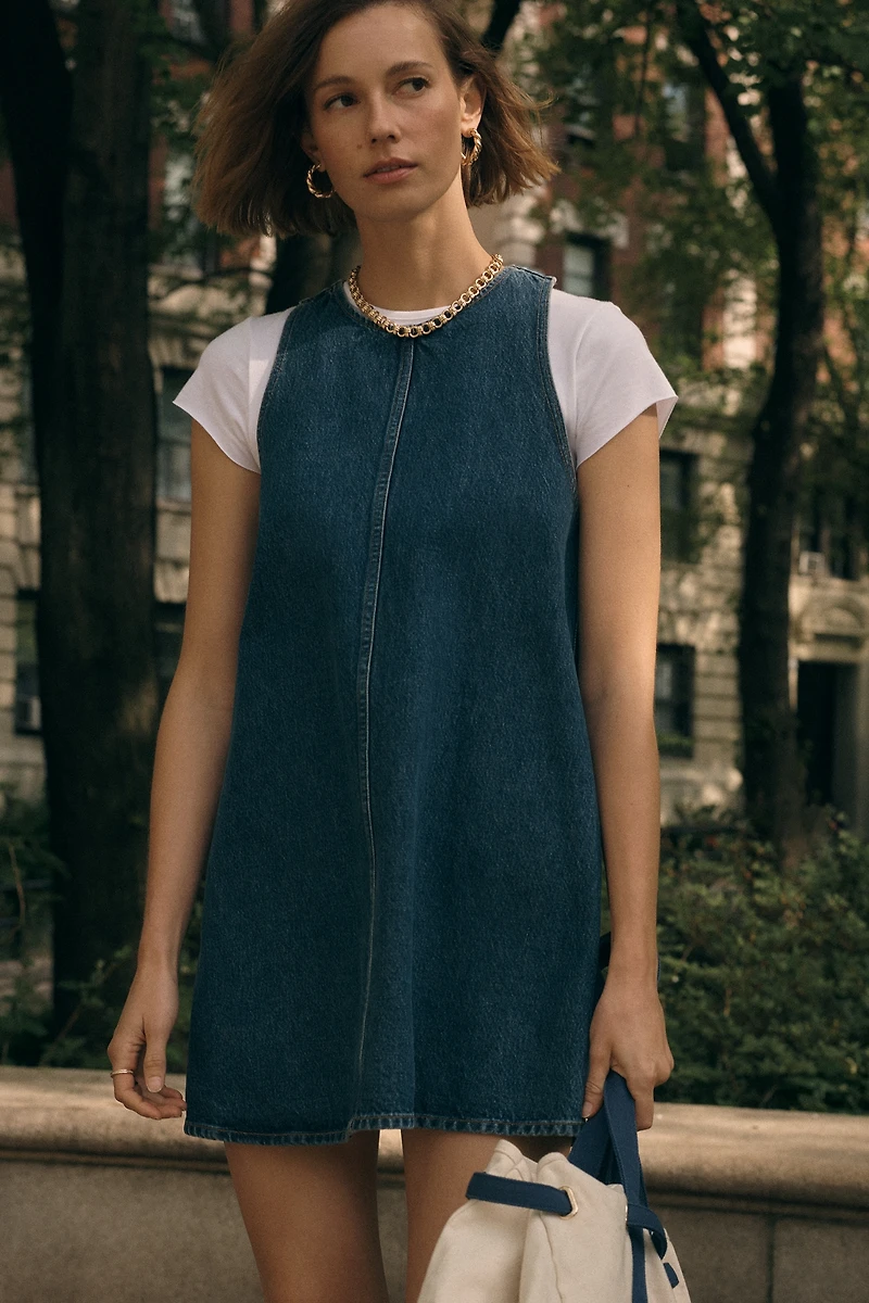 AGOLDE Harriet Cotton Denim Mini Dress