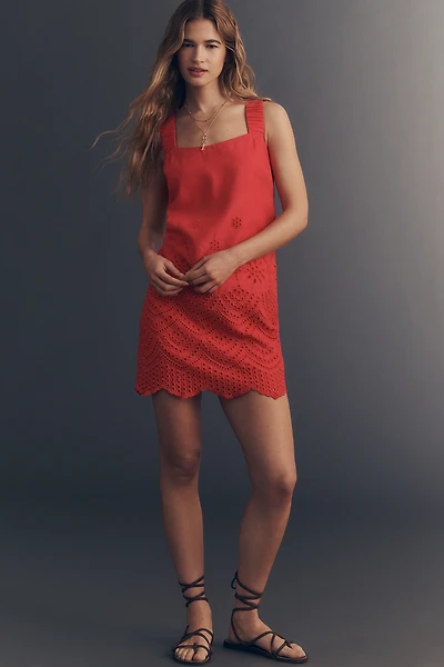 Greylin Kallie Linen Cotton Mini Dress