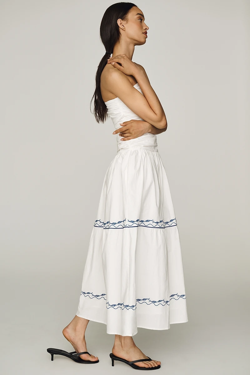 Line & Dot Oia Strapless Maxi Dress
