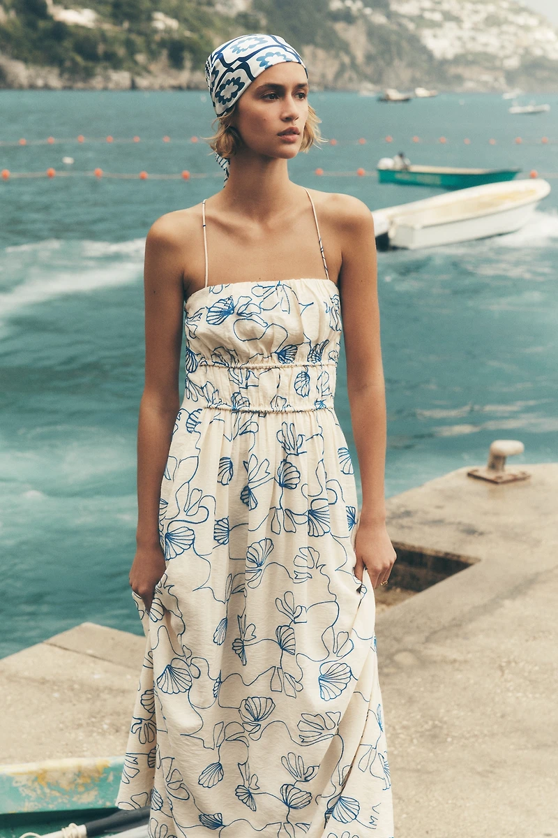 Line & Dot Oia Mykonos Maxi Dress
