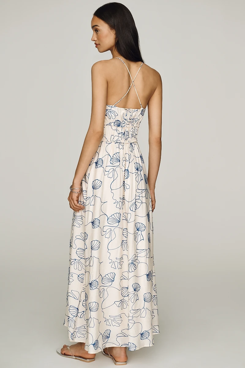 Line & Dot Oia Mykonos Maxi Dress