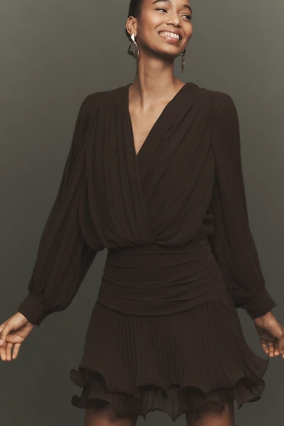 Line & Dot Twyla V-Neck Mini Dress